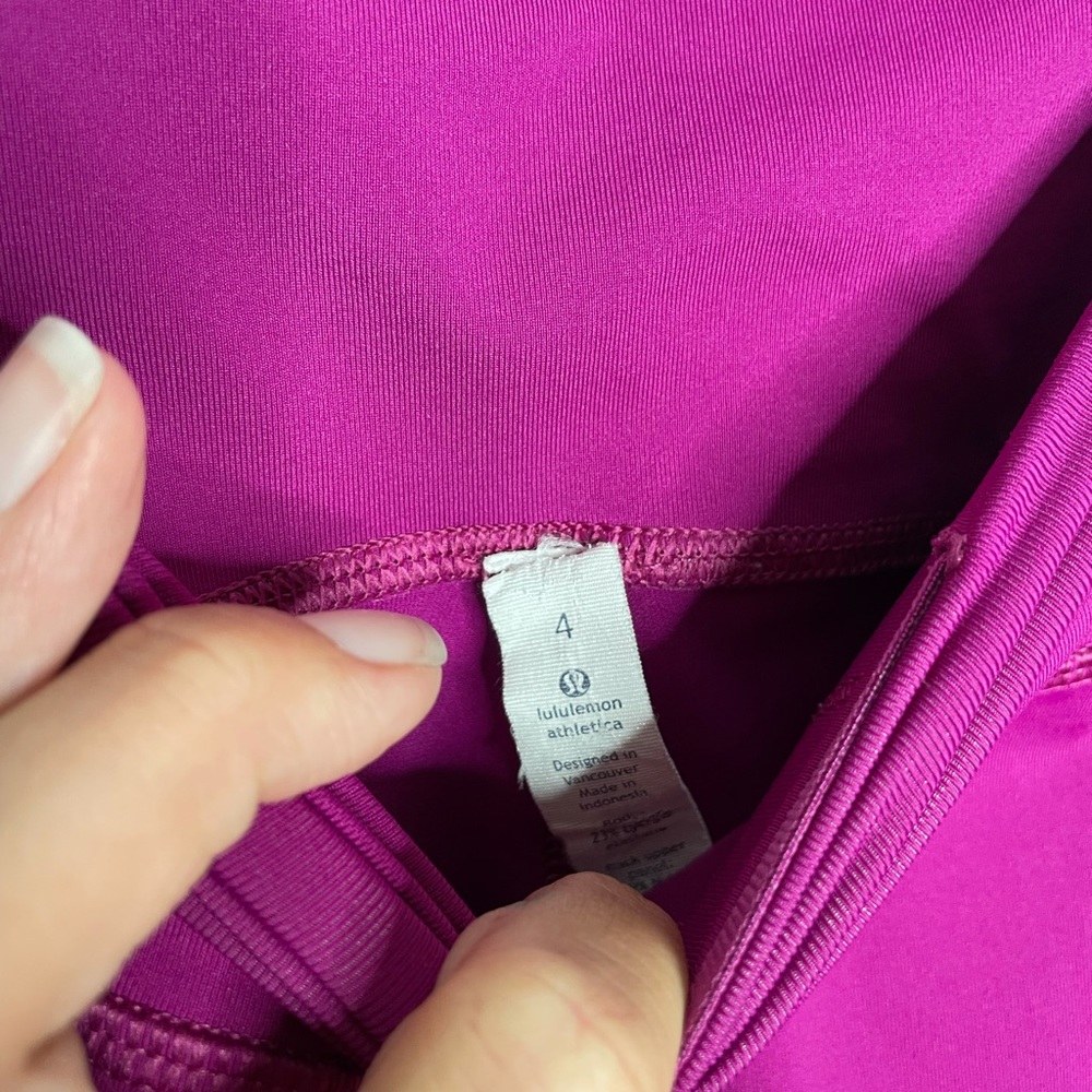 lululemon | Rush Hour 21" Crop Deep Fuschia 4 - Picture 9 of 10